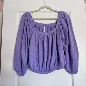 Free People lavender blouse, size small
